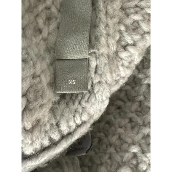Vince lagenlook wool/cashmere grey chunky textured open cardigan sweater Size XS - Picture 3 of 7